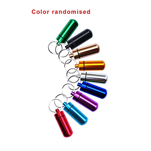 Portable Aluminum Alloy Pill Box - Travel Medicine Organizer for Vitamins & Pills
