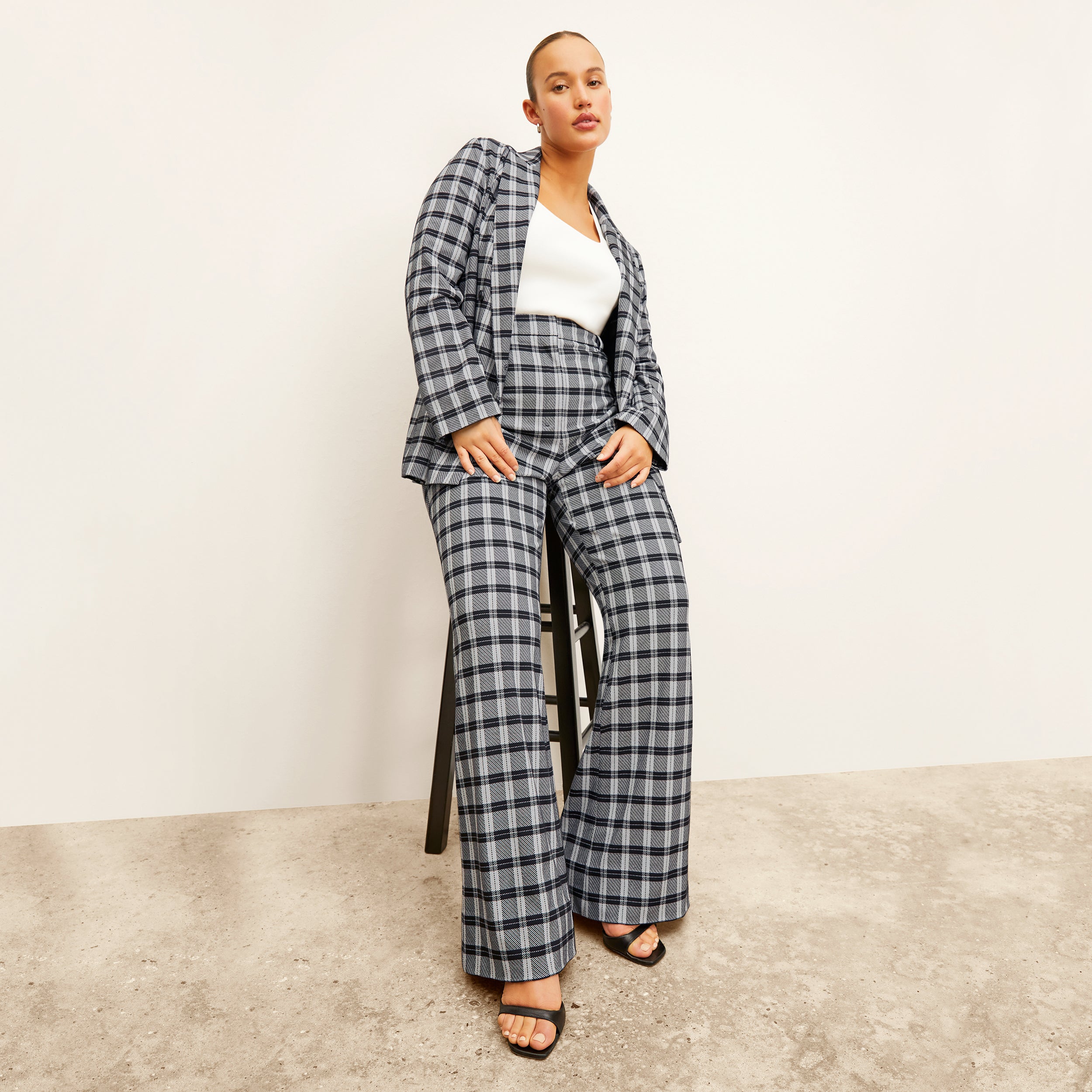Horton Pant Knit Suiting Pants - Comfortable Stretch Formal Trousers for Office & Business Wear | Checkmate Collection | Perfect for Work, Meetings & Professional Events