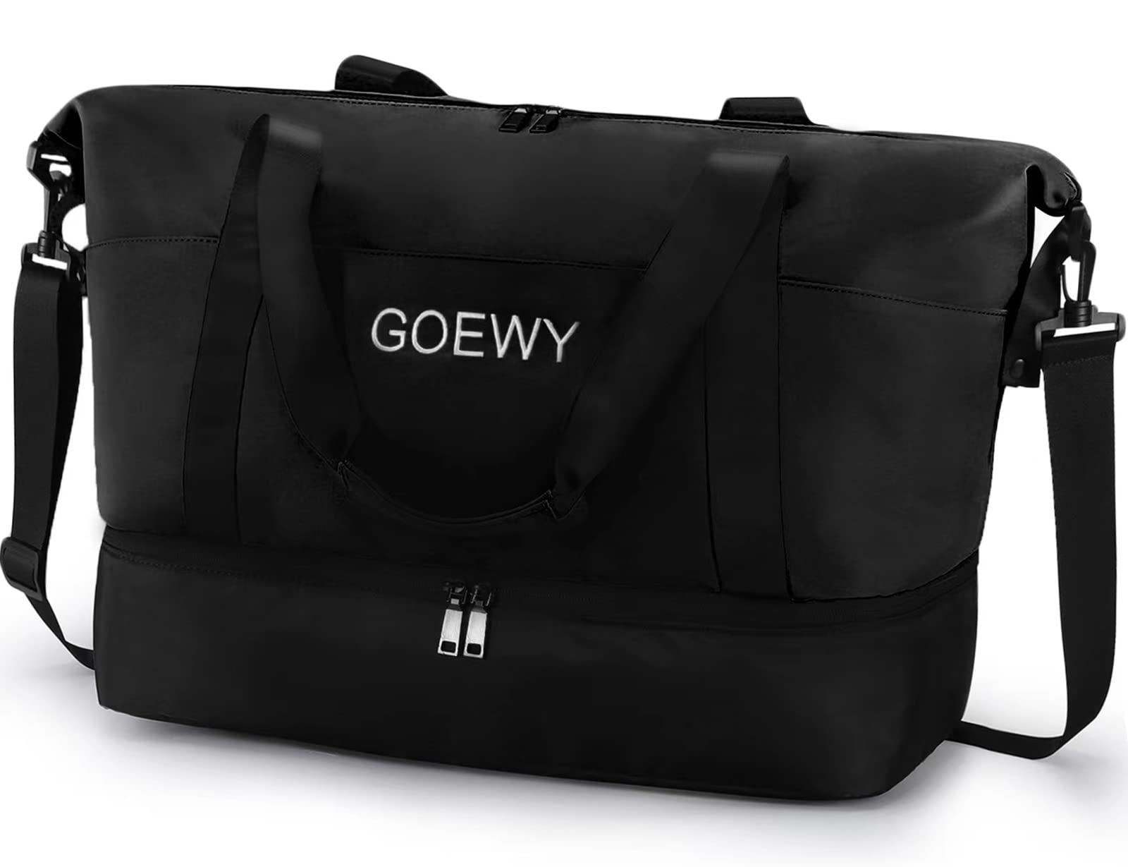 Lightweight Gym Bag for Women & Men - Sports Duffel Bag with Shoes Compartment & Wet Pocket - Perfect for Travel, Yoga, Football, Basketball, School & Weekend Getaways - Carry On Duffle Bag with Key Purse