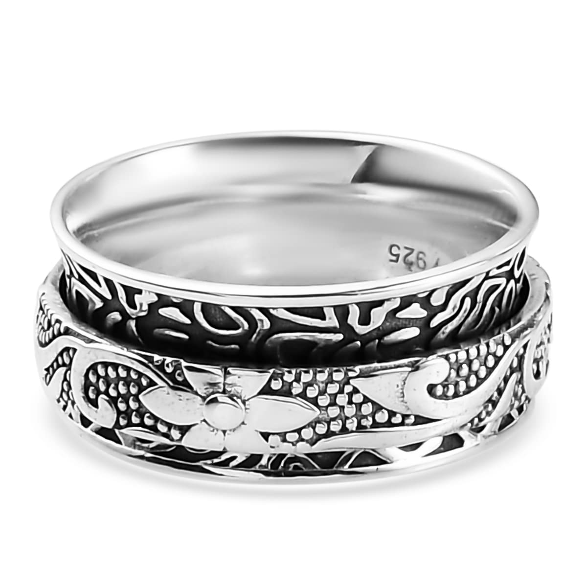 925 Sterling Silver Mom Spinner Ring for Women - Elegant Jewelry Gift for Birthday, Mother's Day & Special Occasions | Perfect for Everyday Wear, Gifting & Stress Relief