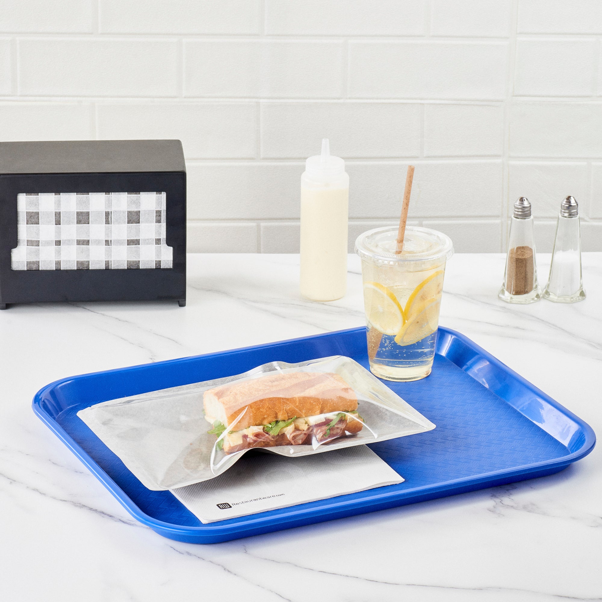 Black Plastic Large Sandwich & Snack Bags - Heat Sealable, 11.5