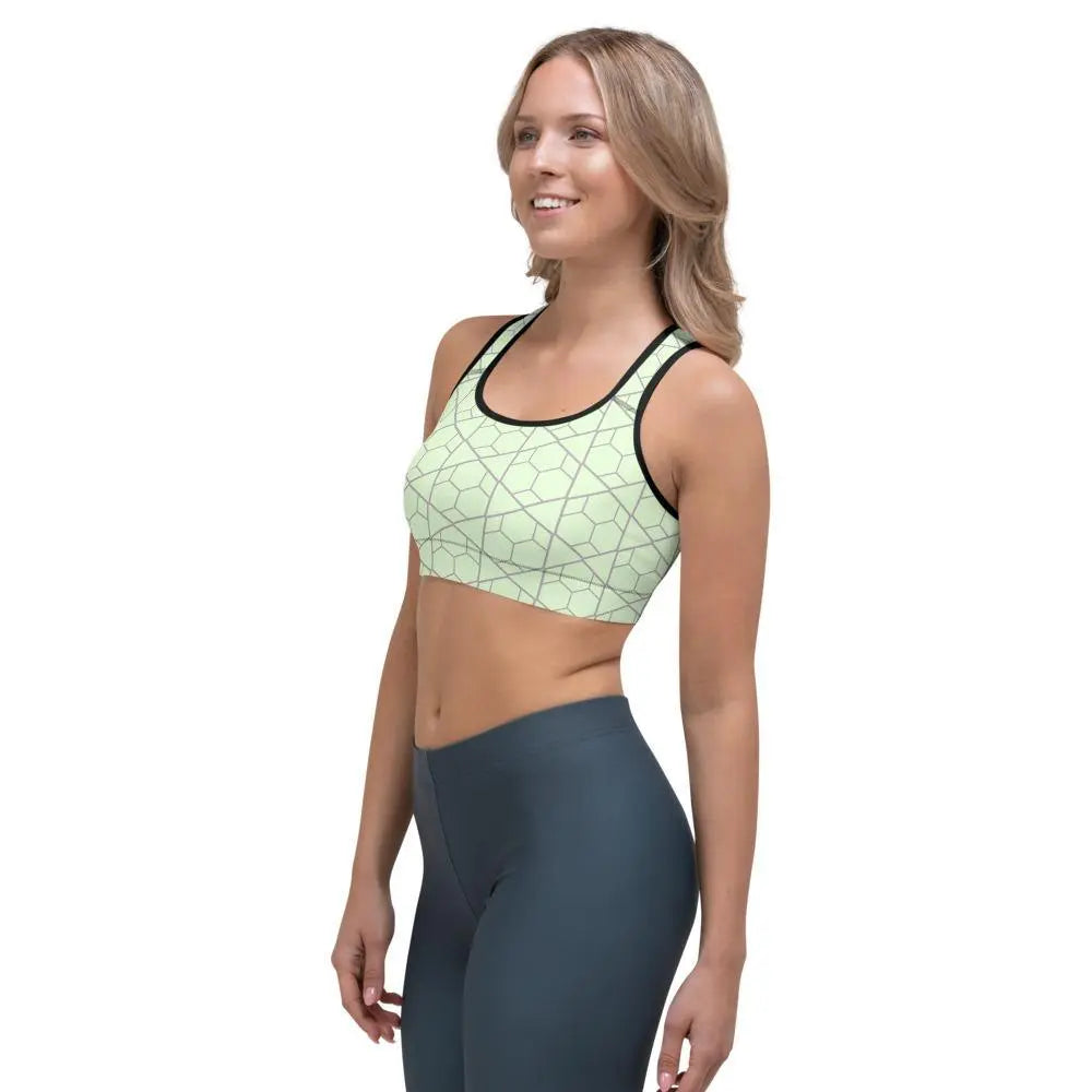 Premium Sports & Yoga Bra with Wide Elastic Band - High Support Workout Top for Running, Gym & Active Wear