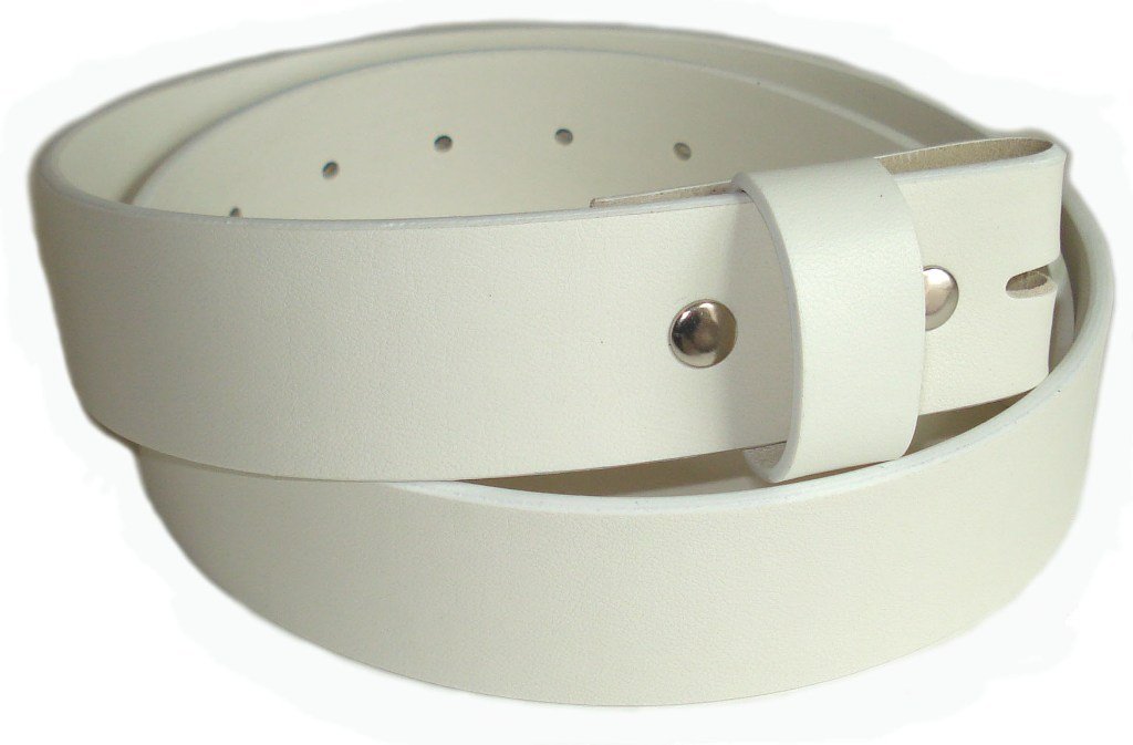 White Snap-On Belt Buckle for Men & Women - Adjustable Fashion Accessory for Jeans, Pants & Casual Outfits | BeltsandStuds