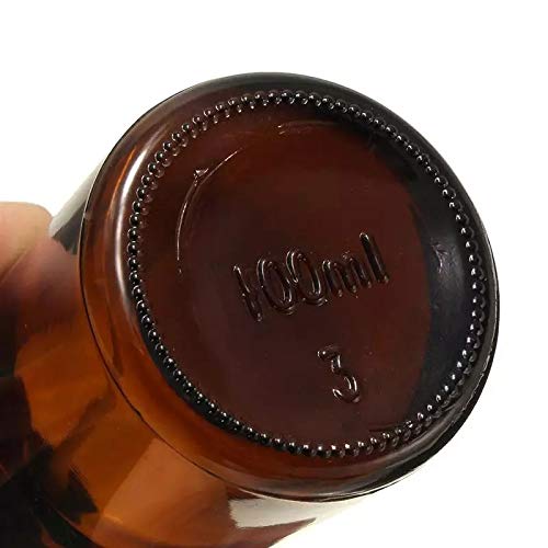 JARBAZAAR 4-Pack 100ml Amber Glass Spray Bottles with Fine Mist Pump for DIY Perfume, Essential Oils, Aromatherapy, Beauty Products - Perfect for Home, Travel & Skincare Routine
