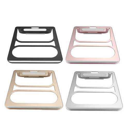 Premium Aluminum Alloy Laptop Stand for 10-15 Inch Notebooks & Tablets - Adjustable Ergonomic Riser for Home, Office & Travel Use