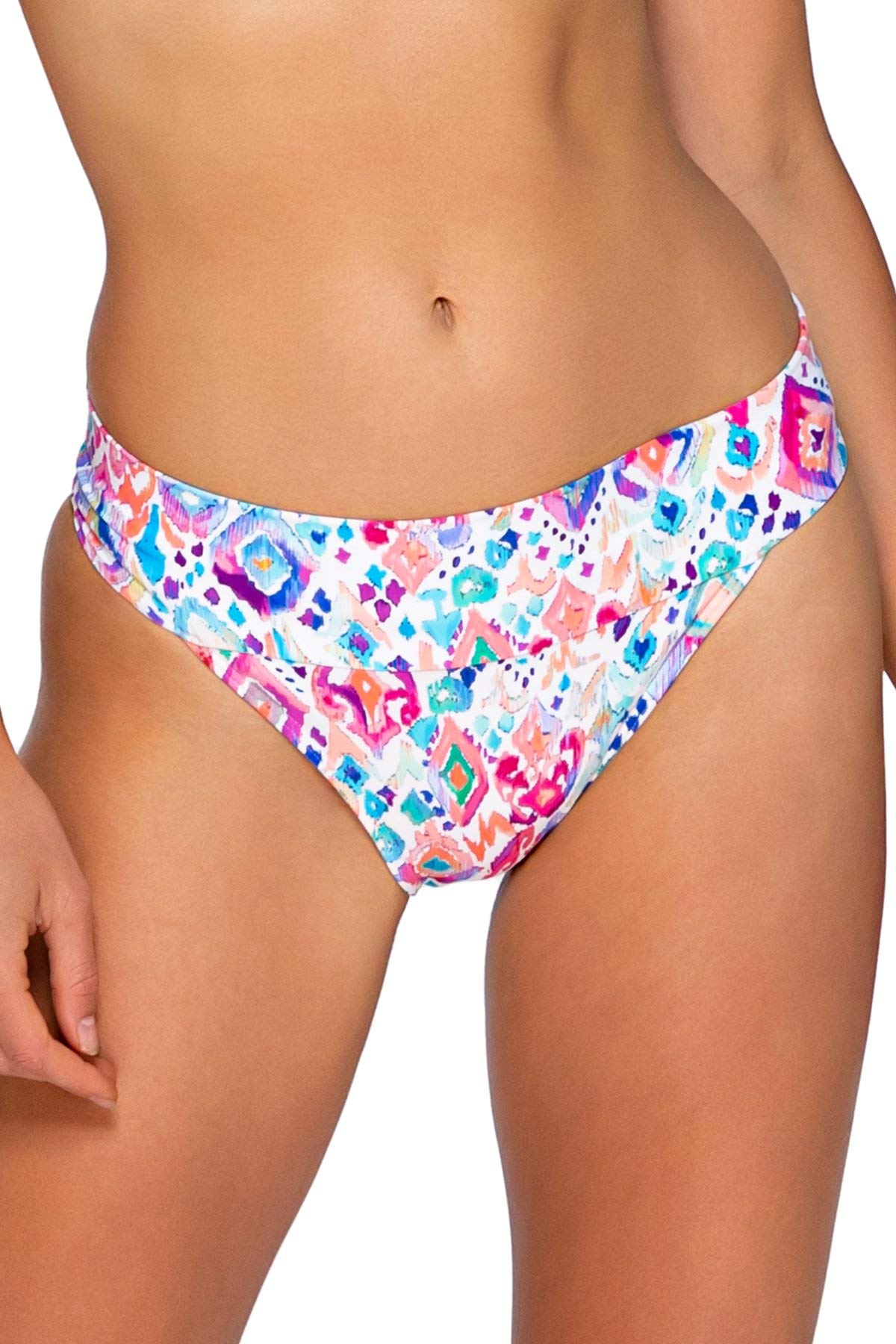 Sunsets Bali Bikini Swim Bottom - High Waisted Cheeky Swimwear for Women | Perfect for Beach Vacations, Pool Parties & Tropical Getaways
