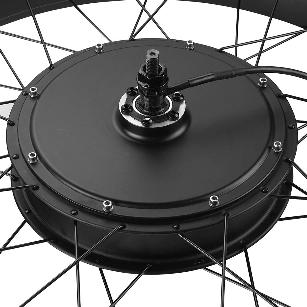 48V 1000W Fat Tire Electric Bike Kit - 26 Inch Front Wheel E-Bike Conversion Kit for Adults | Perfect for Commuting, Off-Road & Urban Riding
