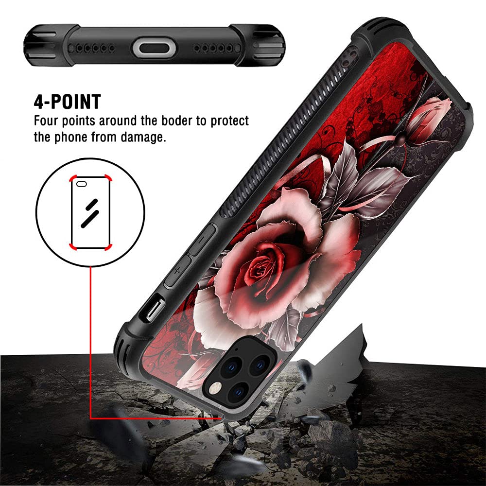 Premium iPhone 13 Pro Max Case with Fantasy Rose Pattern - Trendy Protective Phone Cover for Women | Perfect Gift for Girlfriends, Wives & Daughters | Everyday Use, Work & Travel Accessory