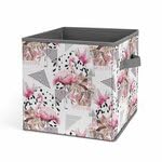 Flamingos Vintage Tropical Leaves Geometric