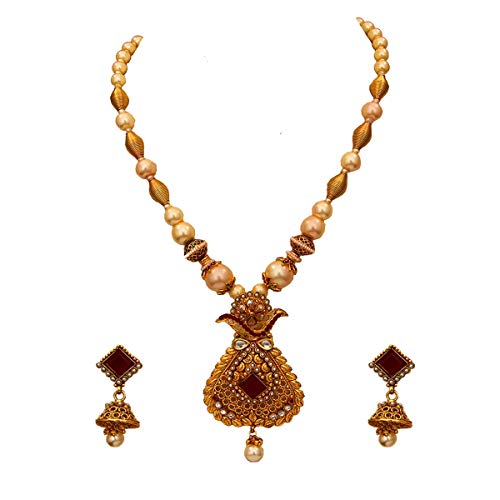 Antique Necklace-MM 22-RED
