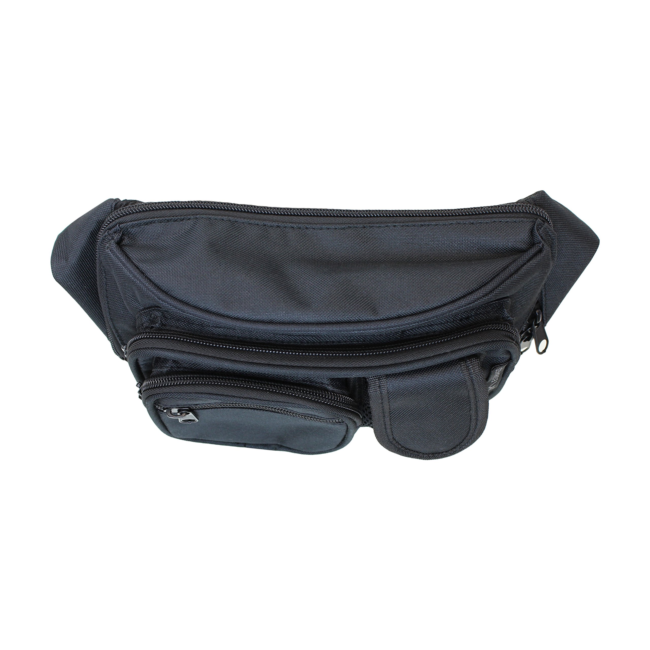 Concealed Carry Pistol Fanny Pack - Black Tactical Gun Concealment Waist Bag for Pistols Up to 50