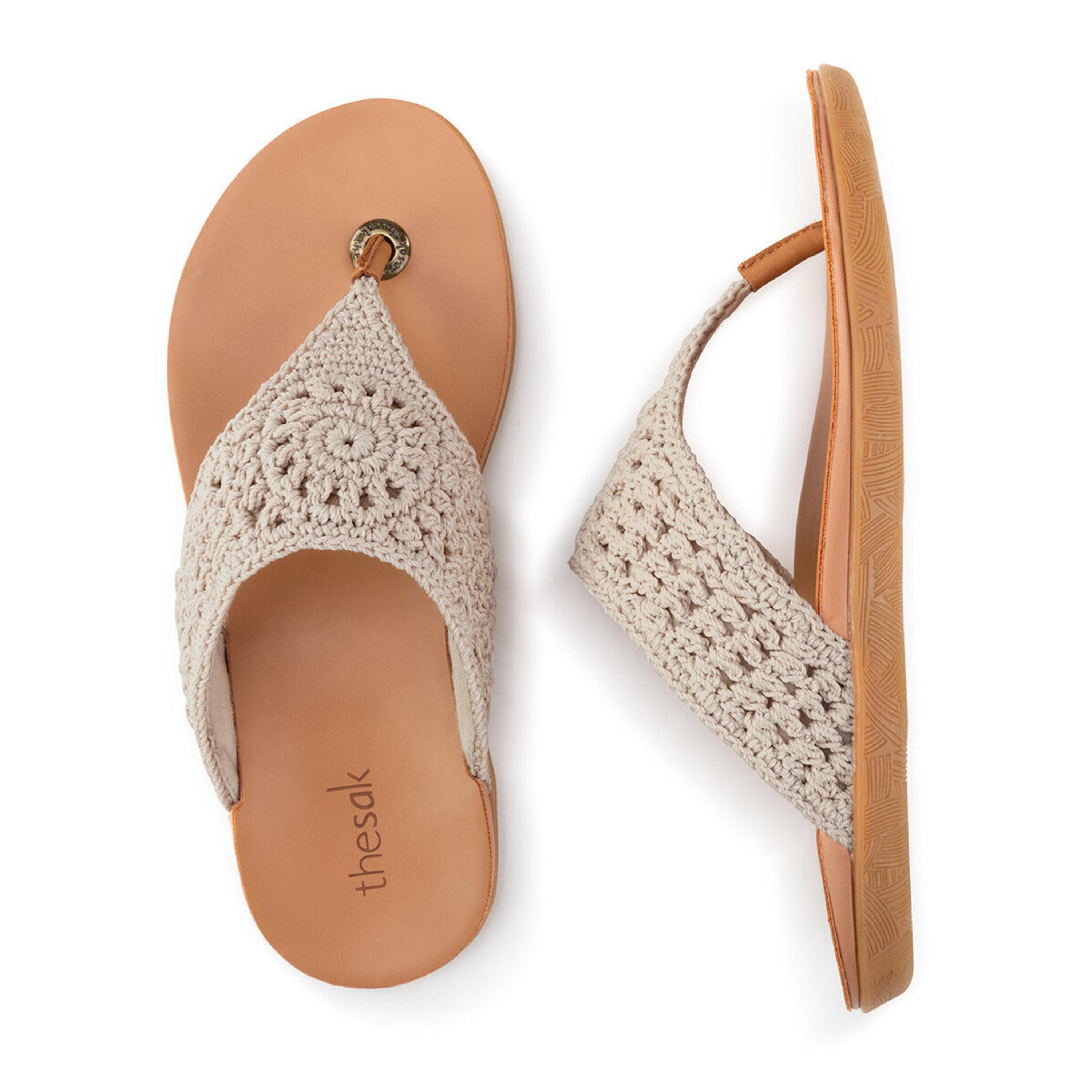Hand Crochet Shana Sandal - Ecru Medallion Design | Bohemian Beach Sandals for Women | Perfect for Summer Vacations & Casual Outings