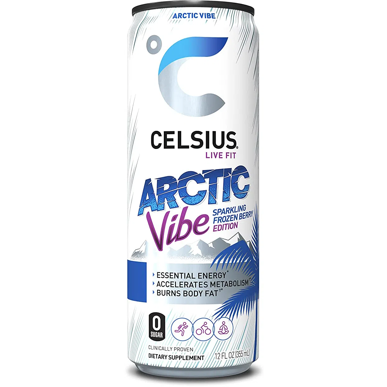 Celsius Energy Drink - Sugar-Free Fitness & Workout Booster - Natural Energy for Gym, Running & Active Lifestyle