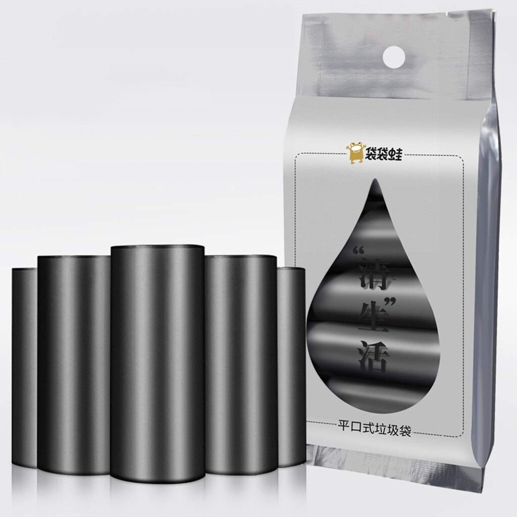 150-Pack Extra Thick Disposable Trash Bags for Garbage Cans & Waste Baskets - Heavy Duty Pet Waste Bags for Dog & Cat Poop Cleanup - Black Refill Trash Bags for Home, Office & Outdoor Use