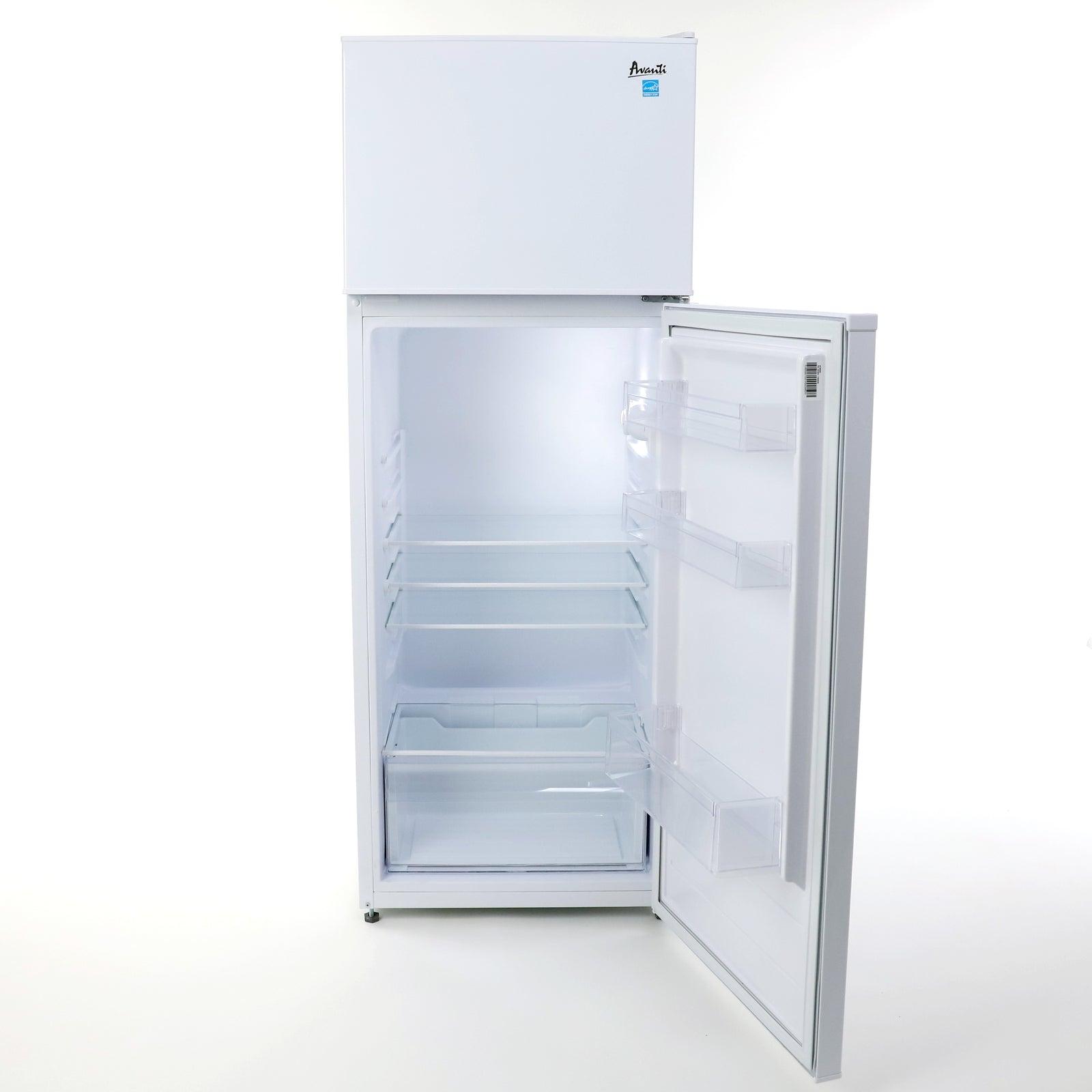 Avanti RA75V0W 7.4 Cu. Ft. Compact Refrigerator - Energy Efficient Mini Fridge for Apartments, Dorms, Offices & Small Spaces - Perfect for Bedrooms, Studios & Home Bars