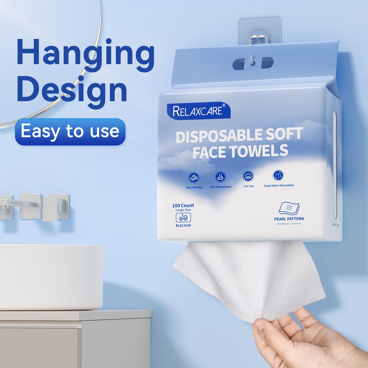 Disposable Face Towels - Extra Large 8
