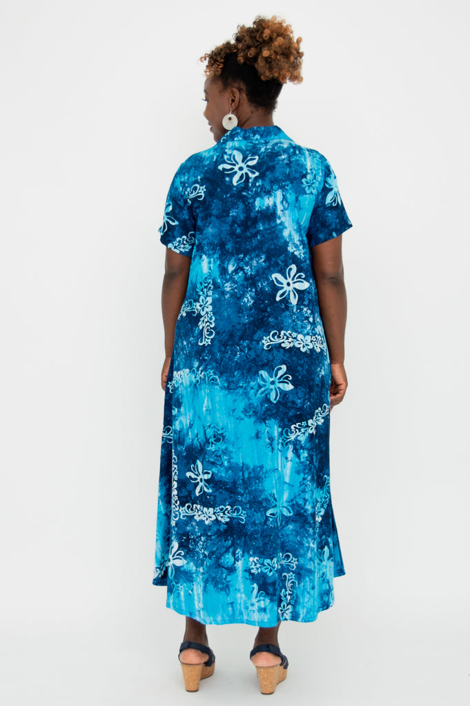 Cissy Women's Summer Short Sleeve Dress - Flowy Boho Chic Sundress for Beach, Vacation & Casual Wear | Kamboja Collection