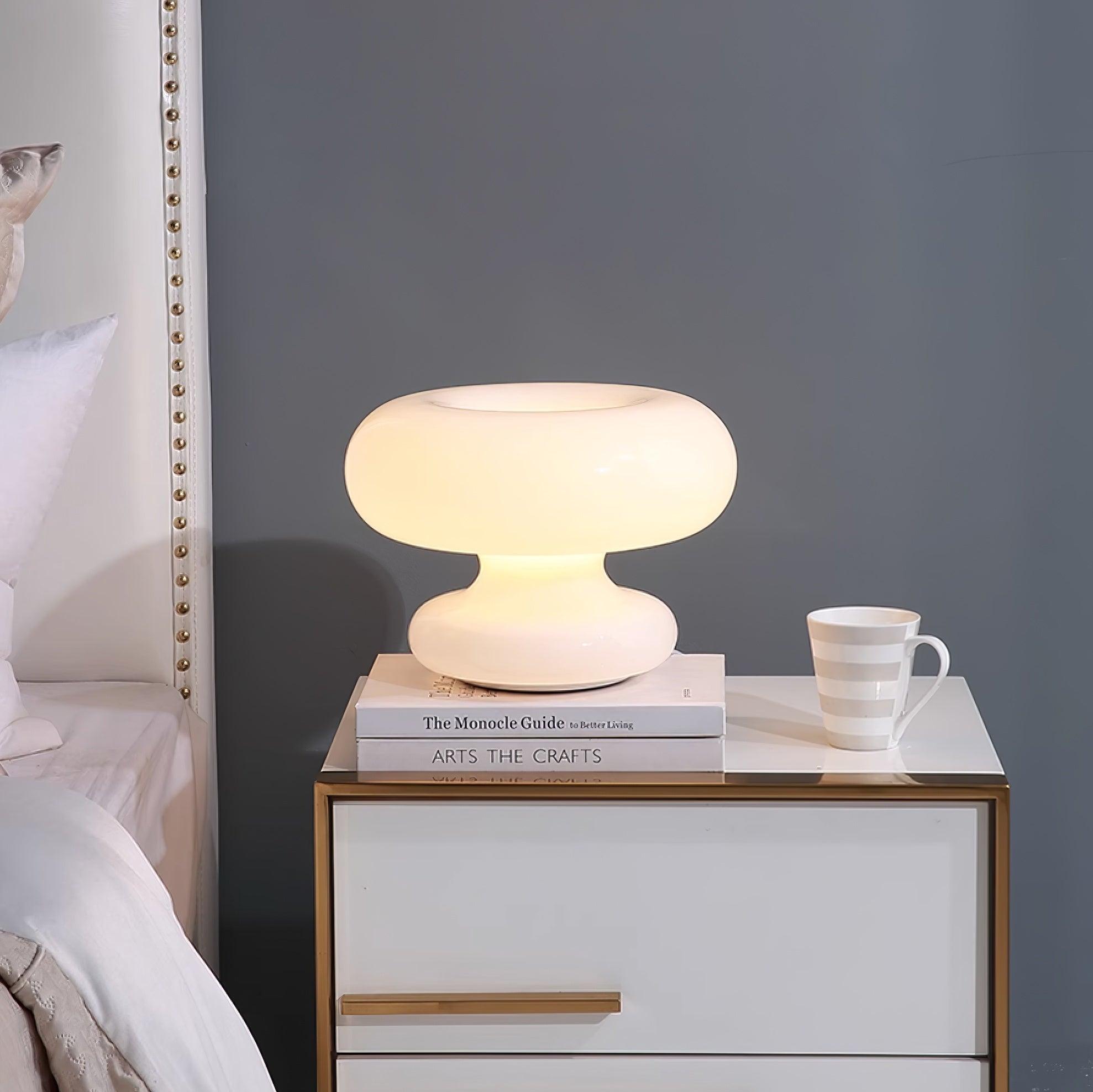 Modern Donut Table Lamp - Stylish & Decorative LED Night Light for Bedroom, Living Room, or Office - Perfect for Reading, Relaxing & Creating Cozy Ambiance