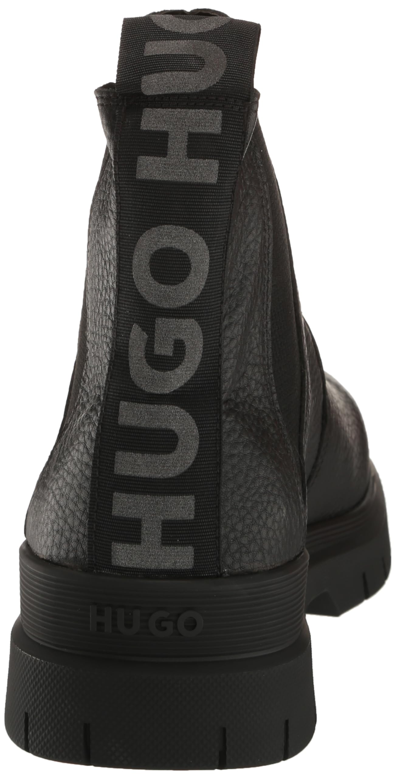 HUGO Chelsea Boots for Men - Stormy Black Leather Ankle Boots | Waterproof & Comfortable | Perfect for Casual Wear, Office & Outdoor Activities