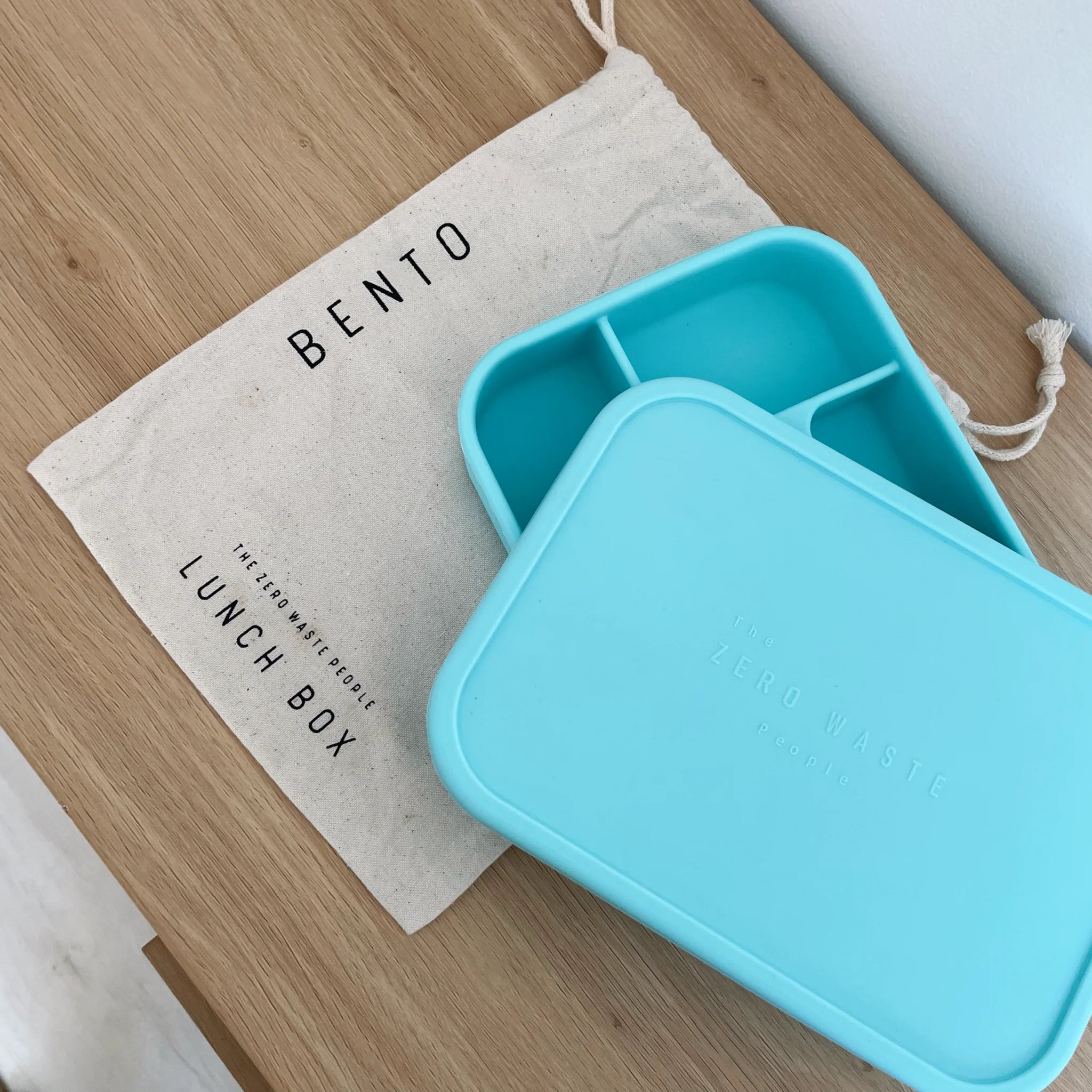 Eco-Friendly Reusable Silicone Lunch Box - Leak-Proof, BPA-Free Food Container for Meal Prep, School & Office (Aqua Blue) | Perfect for Sustainable Living, Picnics & On-the-Go Lunches