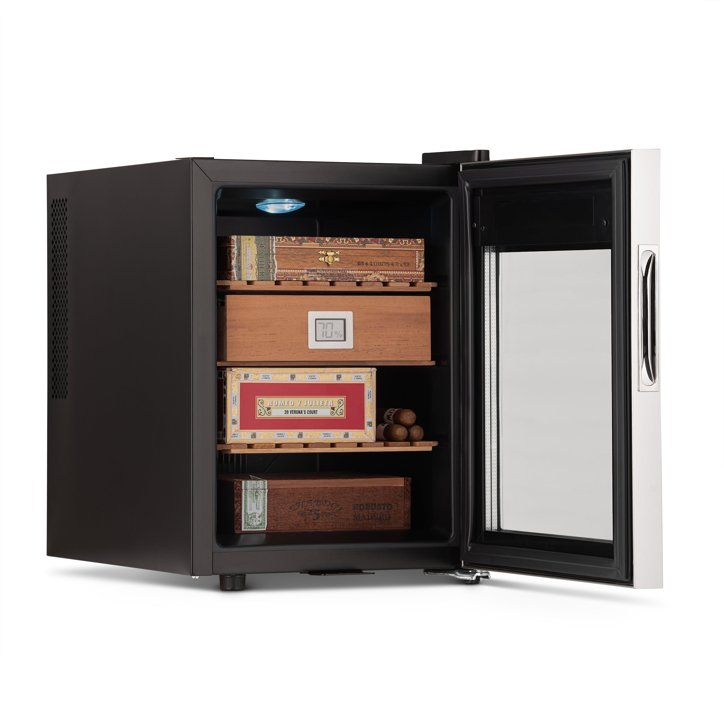 Newair® Electric Cigar Humidor with Opti Temp™ Technology - 250 Cigar Capacity | Perfect for Home, Office & Cigar Lounge Storage