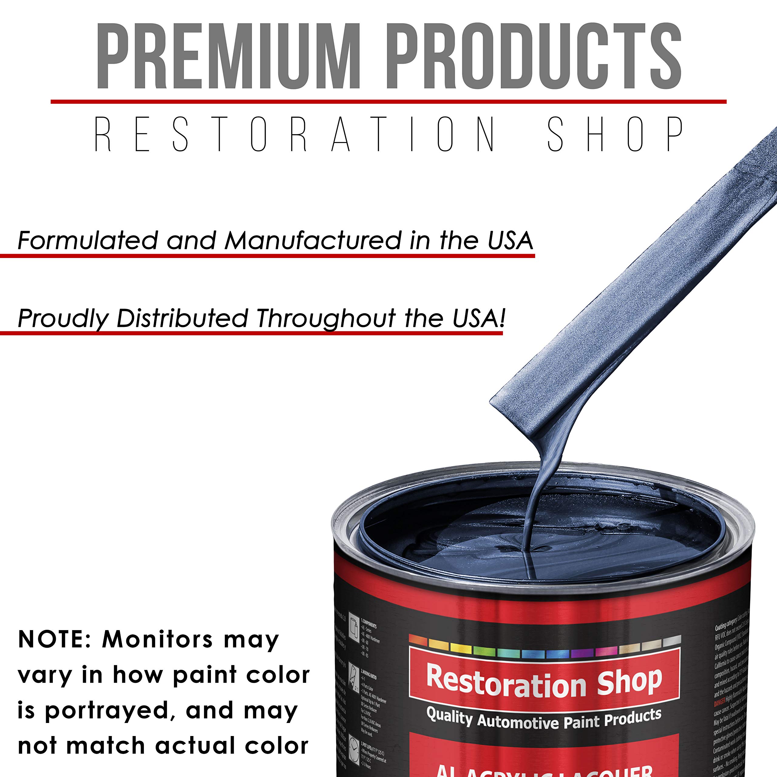 Sapphire Blue Metallic Acrylic Lacquer Auto Paint - Professional Gloss Finish for Cars, Trucks, Guitars & Furniture - Quart Size | Perfect for Automotive Restoration, DIY Projects & Custom Refinishing