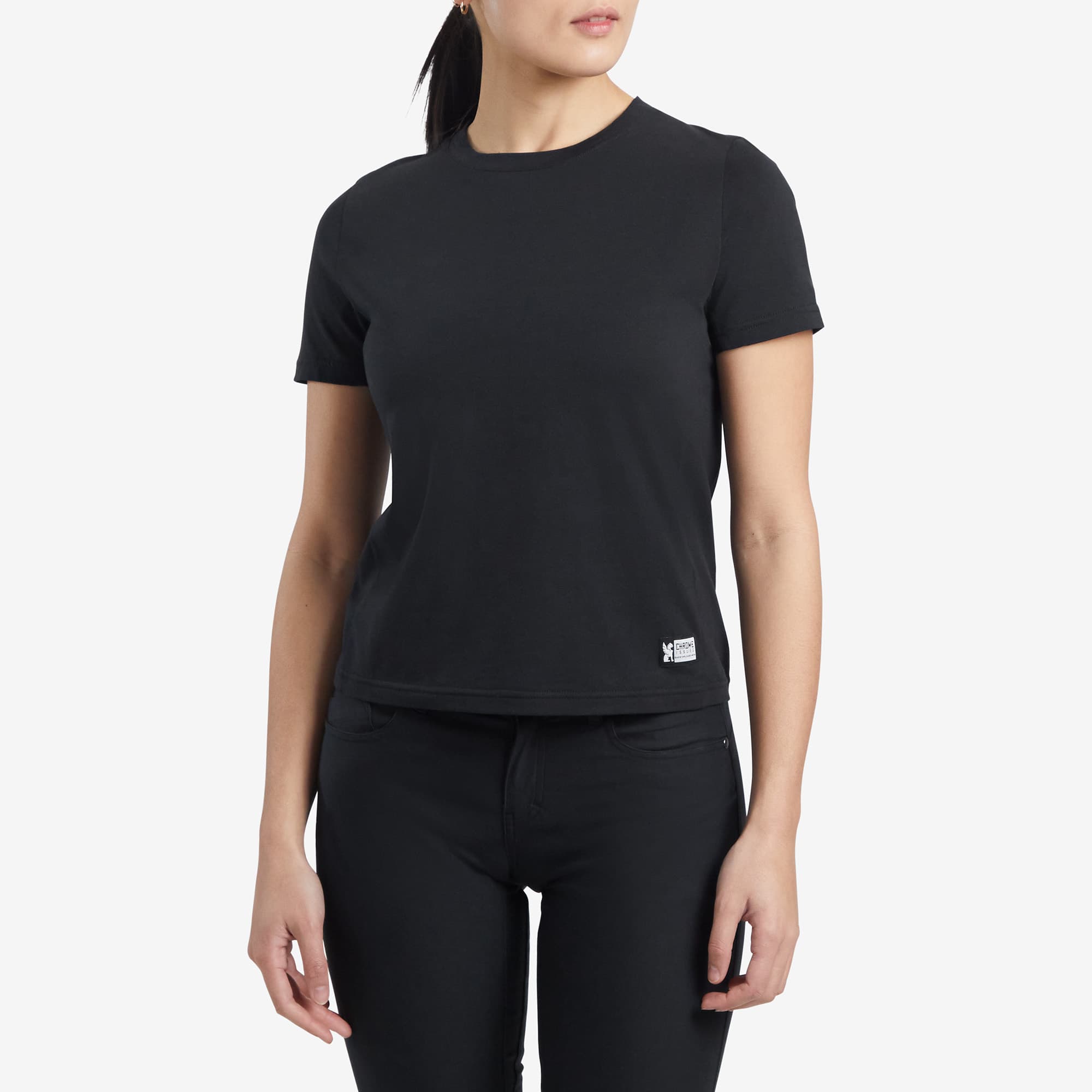 Chrome Issued Short Sleeve T-Shirt for Women - Soft Cotton Casual Tee - Perfect for Everyday Wear, Gym & Outfits