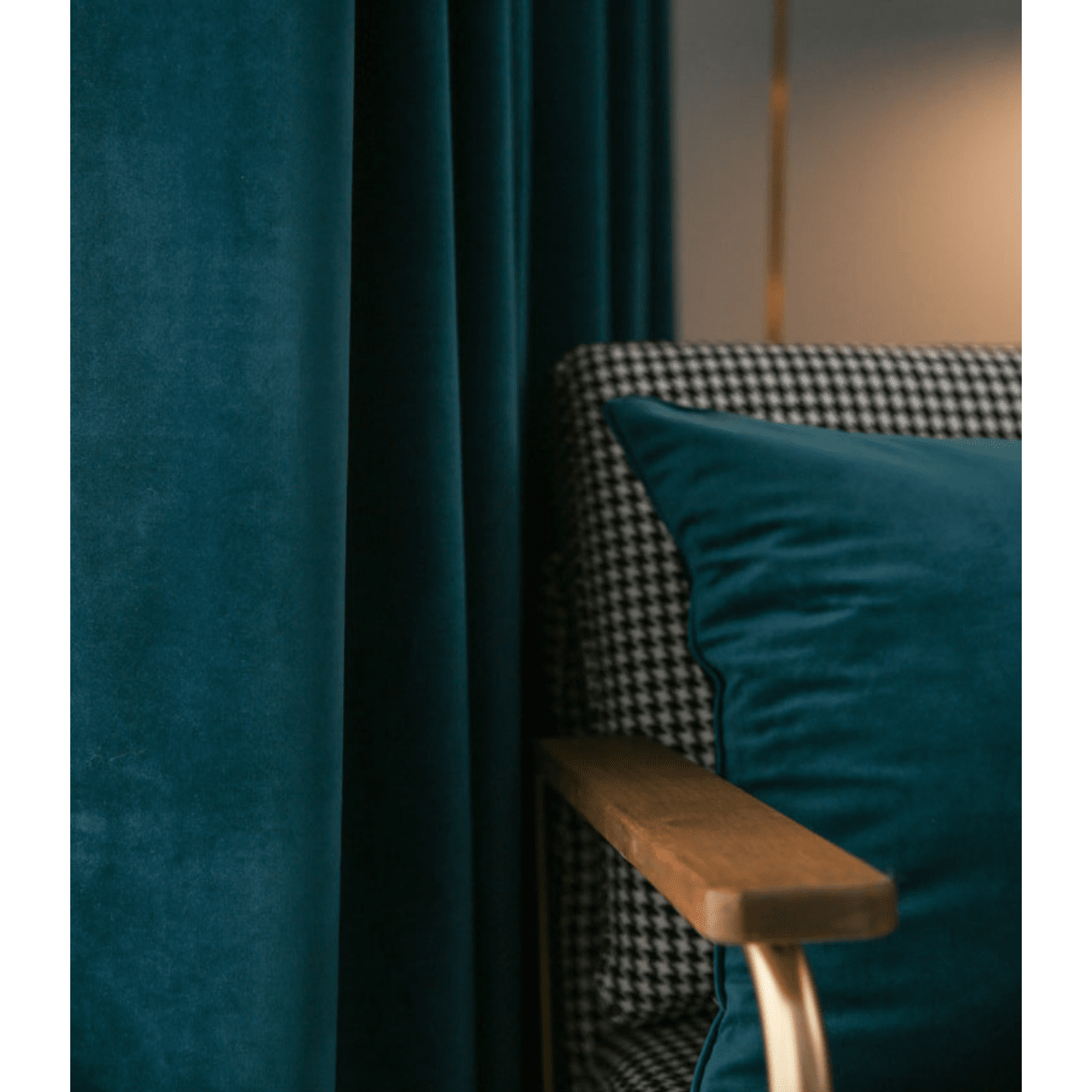 Luxury Blackout Velvet Curtains - Deep Teal Green - Thermal Insulated & Noise Reducing Window Drapes for Bedroom, Living Room & Home Theater