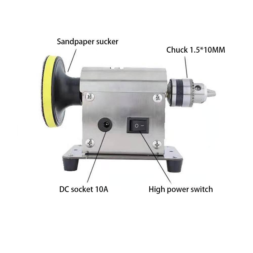 Multifunctional Jewelry Polishing Machine - 4500-9000 RPM Bench Buffer Grinder for Gemstones & Metals | Perfect for Jewelry Making, Watch Repair & DIY Crafting