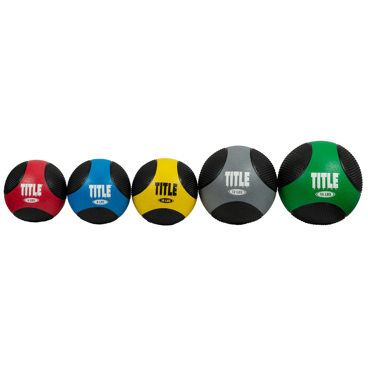 TITLE Boxing Rubber Medicine Balls - Heavy Duty Workout Equipment for Strength Training, MMA, CrossFit & Home Gym Fitness - Perfect for Slam, Toss & Functional Exercises