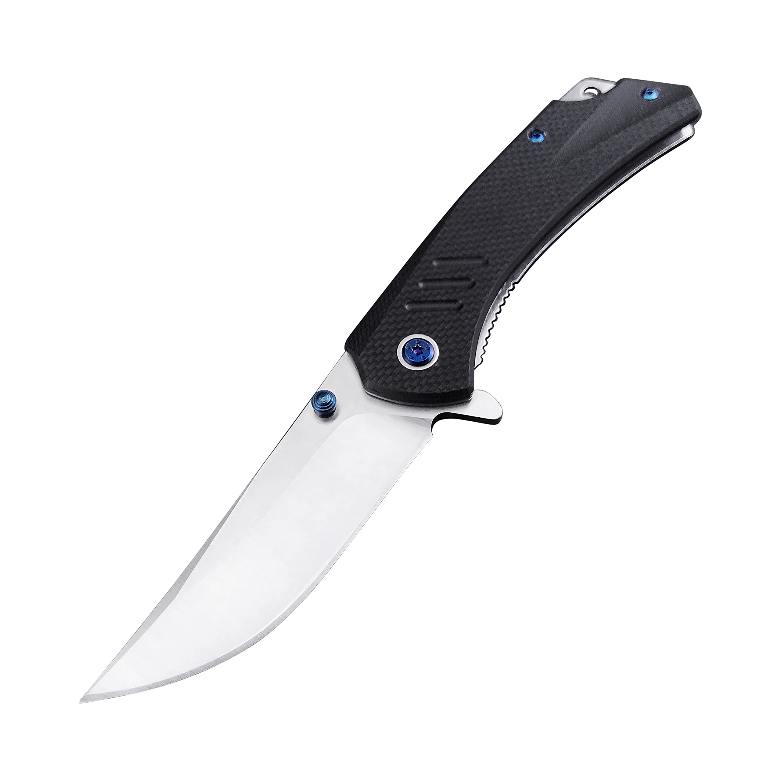 HUAAO 7.9’’ Folding Pocket Knife - EDC Knife with Liner Lock, Thumb Stud & Pocket Clip - Best Camping, Hunting, Hiking Outdoor Knife - Ideal Gift for Men & Women - Perfect for Everyday Carry, Survival & Outdoor Adventures