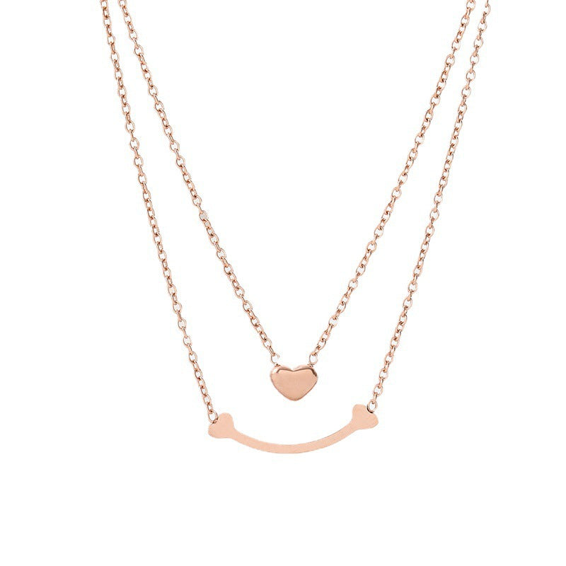 2023 Fashion Titanium Steel Necklace for Women - Hypoallergenic, Colorfast Jewelry - Trendy European & American Style Accessories - Perfect for Daily Wear, Parties and Gifts