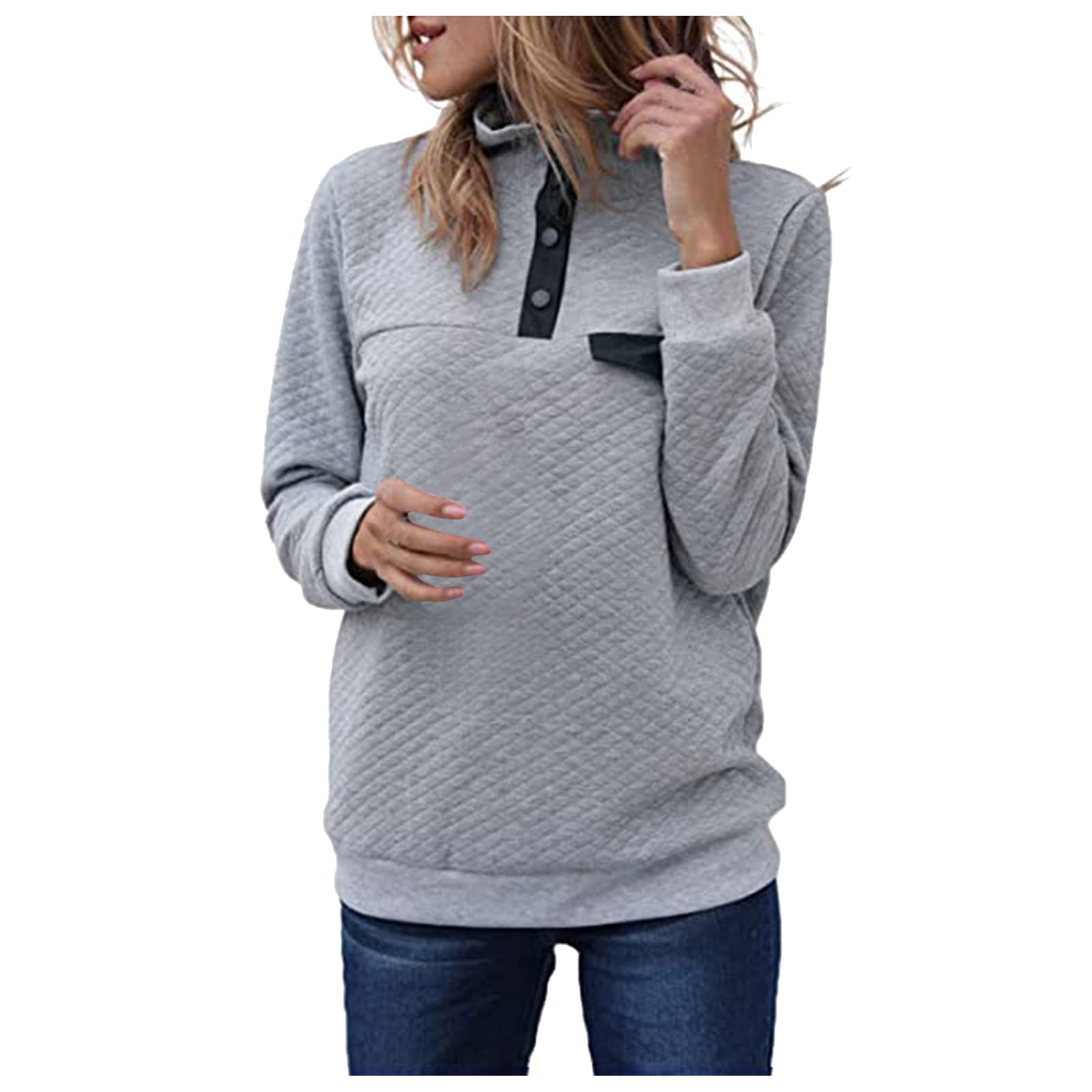 FMCHICO Women's Cute Heart Print Hooded Sweatshirt - Soft Long Sleeve Pullover Sweater for Casual Wear, Lounge & Street Style Fashion