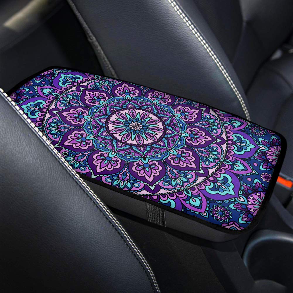 Elegant Red Roses Print Car Seat Covers Set for Women - 10-Piece Full Set Includes Steering Wheel Cover, Armrest Cover, Seat Belt Covers & Floor Mats | Perfect for Sedans, SUVs & Daily Commuting