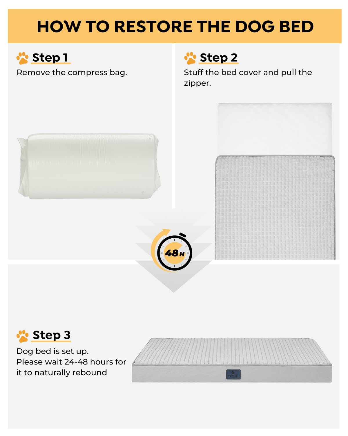 Premium Orthopedic Dog Bed for Medium Dogs - Plush Flannel Pet Bed with Removable Washable Cover & Waterproof Liner - Non-Slip Bottom Crate Mat - Perfect for Home, Office or Travel Use