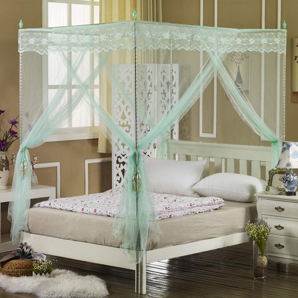 Stainless Steel Mosquito Net Bracket for Canopy Bed - DIY Bedroom Decor for Mattress Protection
