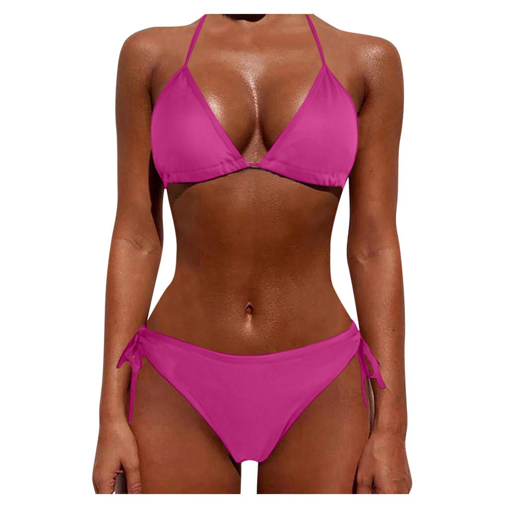 Push Up Bikini Set for Women - Plus Size Tankini Swimwear, 2 Piece Beach Swimsuit for Summer Vacation & Pool Party