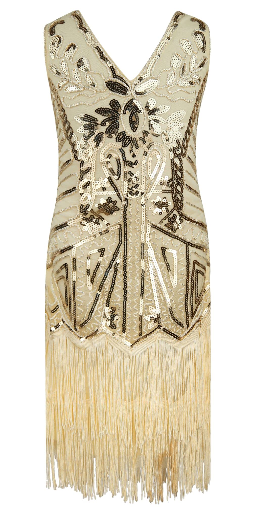 1920s Kids Sequined Fringed Chicken Feather Dress - Latin Dance Costume Set for Girls Performance, Party, Halloween & Stage Show