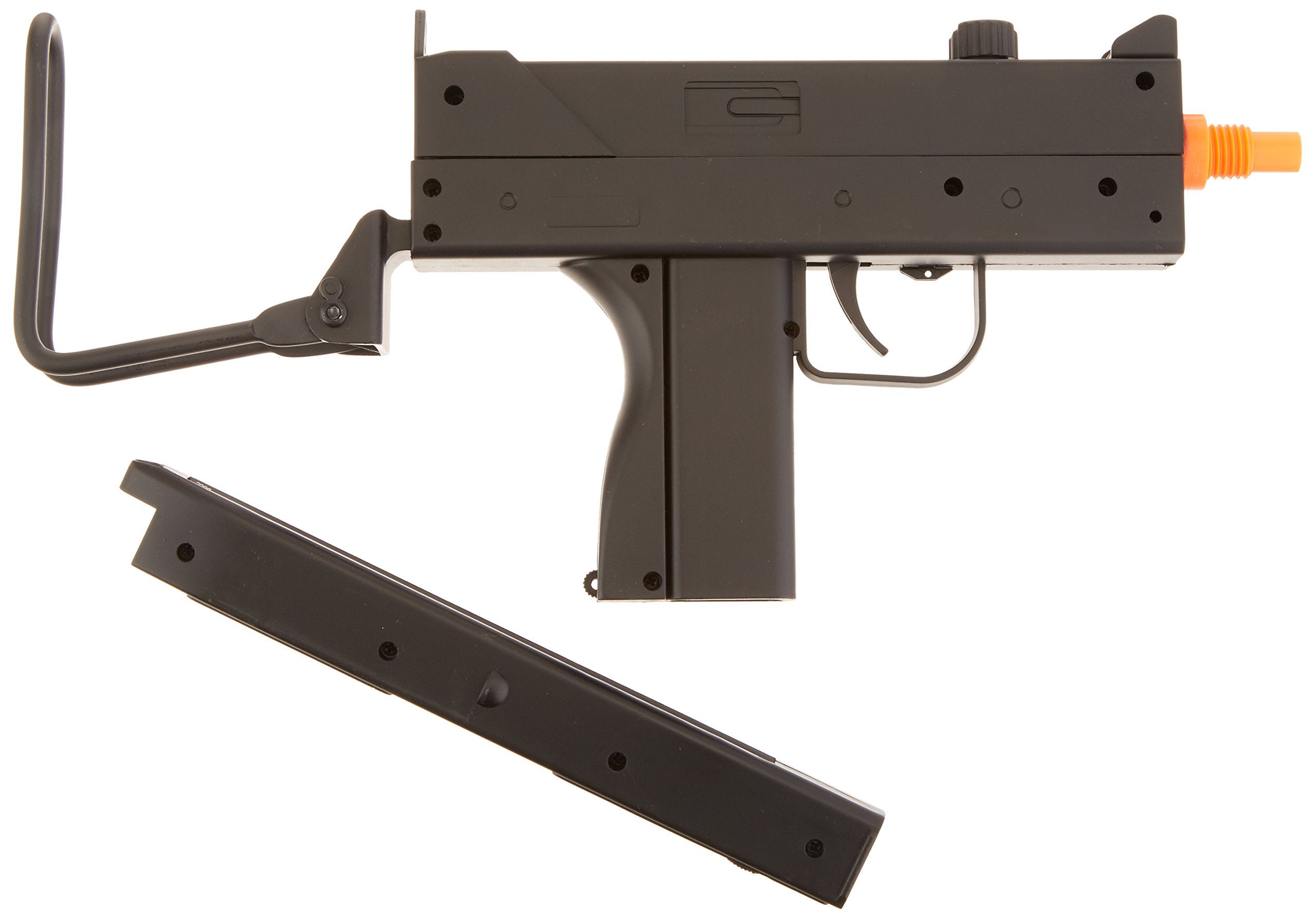 BBTac M42F Airsoft Spring SMG with Folding Wire Stock - 200 FPS, 26 Round Magazine | Spring-Powered Airsoft Gun for Tactical Training, Target Practice & Outdoor Shooting Games