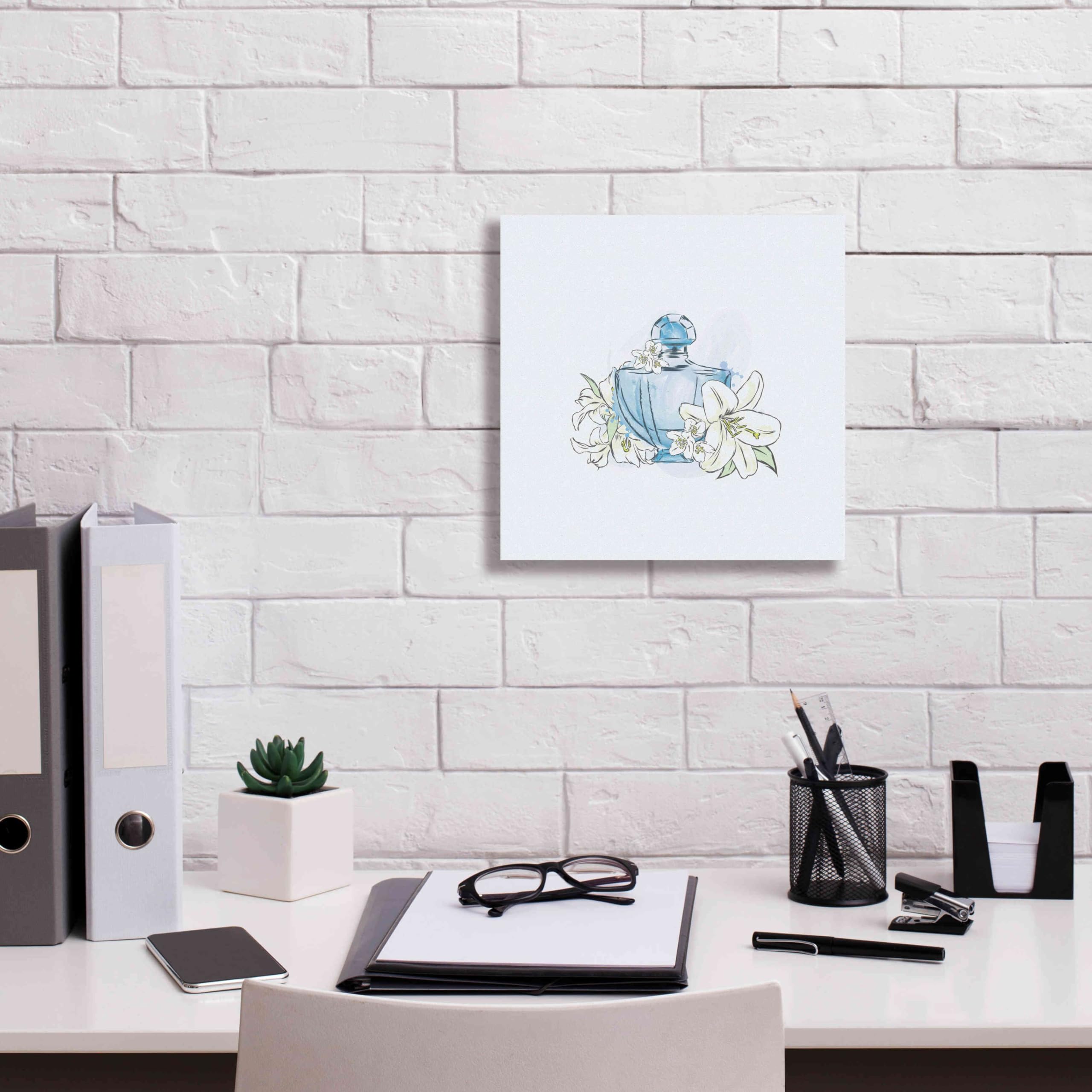 Incado Epic Graffiti 'Perfume II' Giclee Canvas Wall Art - 12x12 Inches Modern Home Decor for Living Room, Bedroom & Office