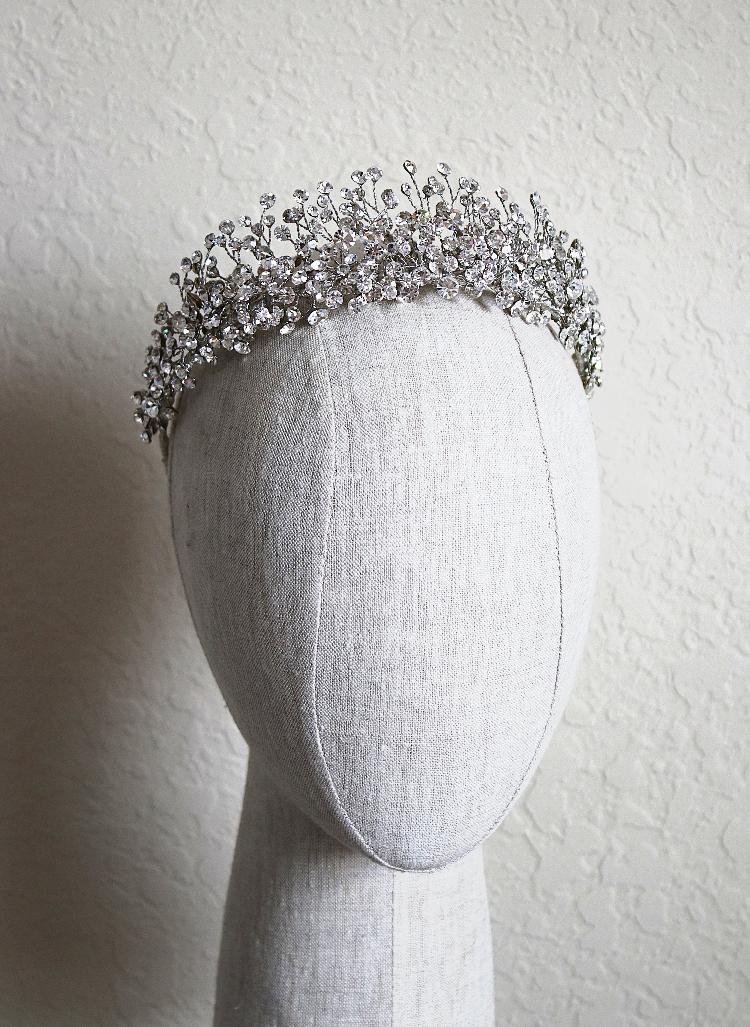 CHARMAINE Austrian Crystal Tiara – Elegant Rhinestone Bridal Crown for Weddings, Prom & Special Occasions