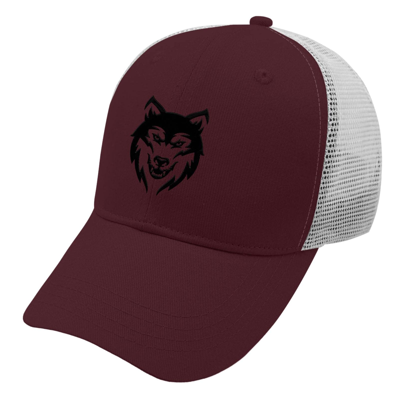 Men's Fashionable Cotton Wolf Embroidery Baseball Cap - Adjustable Dad Hat for Adults, Perfect for Casual Wear, Outdoor Activities & Gifts