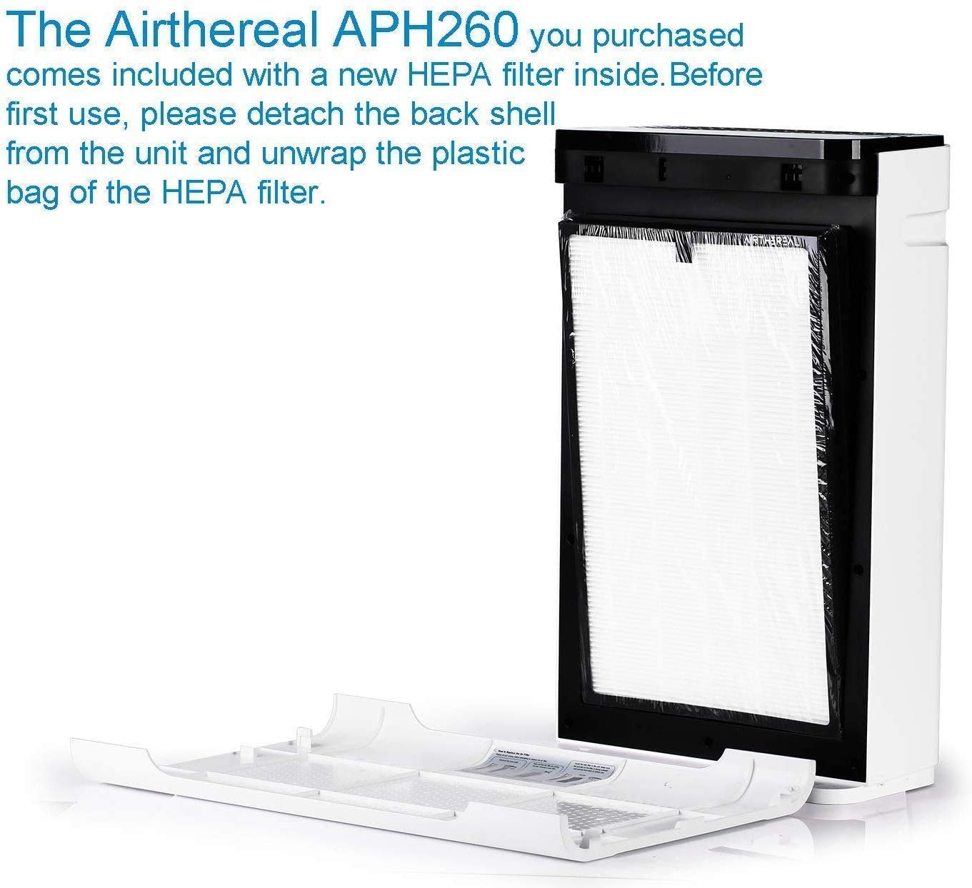 Airthereal APH260 Air Purifier with 2-Pack H13 True HEPA Replacement Filters - Medical Grade Air Purification for Home, Office & Bedroom - Eliminates Dust, Pollen, Pet Dander & Odors