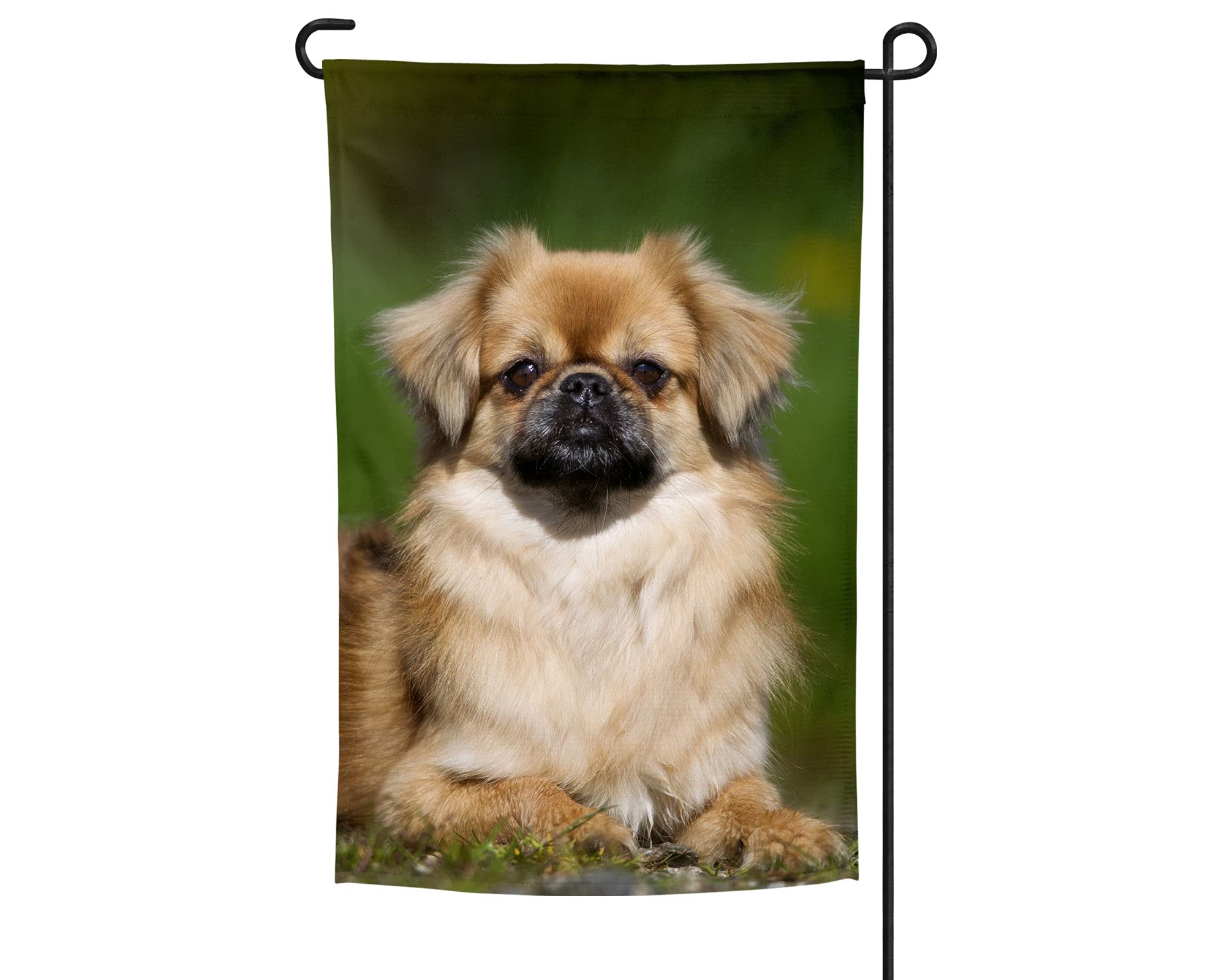 Tibetan Spaniel Garden Flag - Unique Dog Lover Gift for Outdoor Decor, Yard & Patio - Perfect for Pet Enthusiasts & Home Garden Decoration