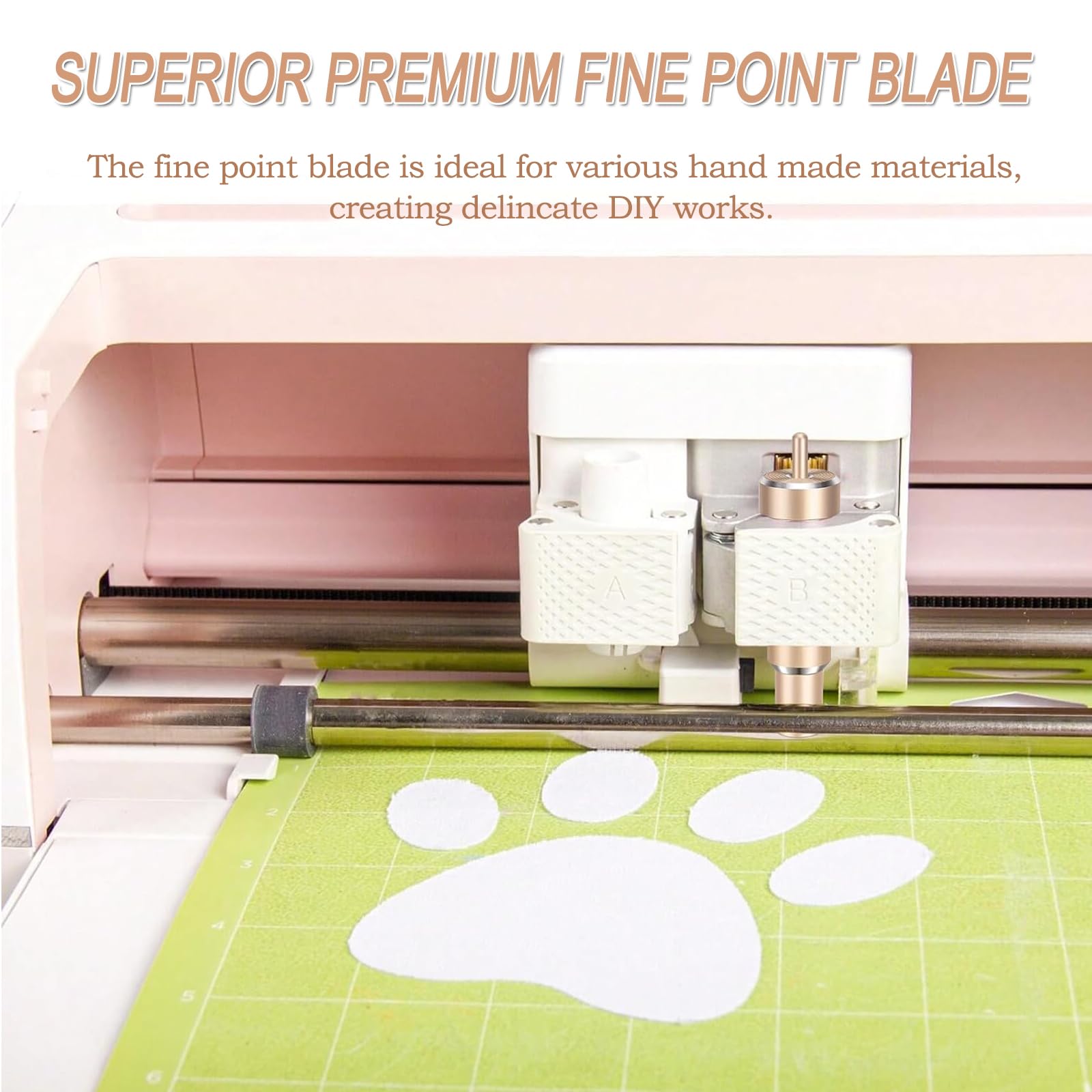 Premium Fine Point Blade for Cricut Maker 3/Maker/Explore 3/Explore Air 2 - Replacement Cutting Blade for Vinyl, Cardstock, Glitter Paper, Faux Leather & Adhesive Foil - Perfect for DIY Crafts, Scrapbooking & Home Decor Projects