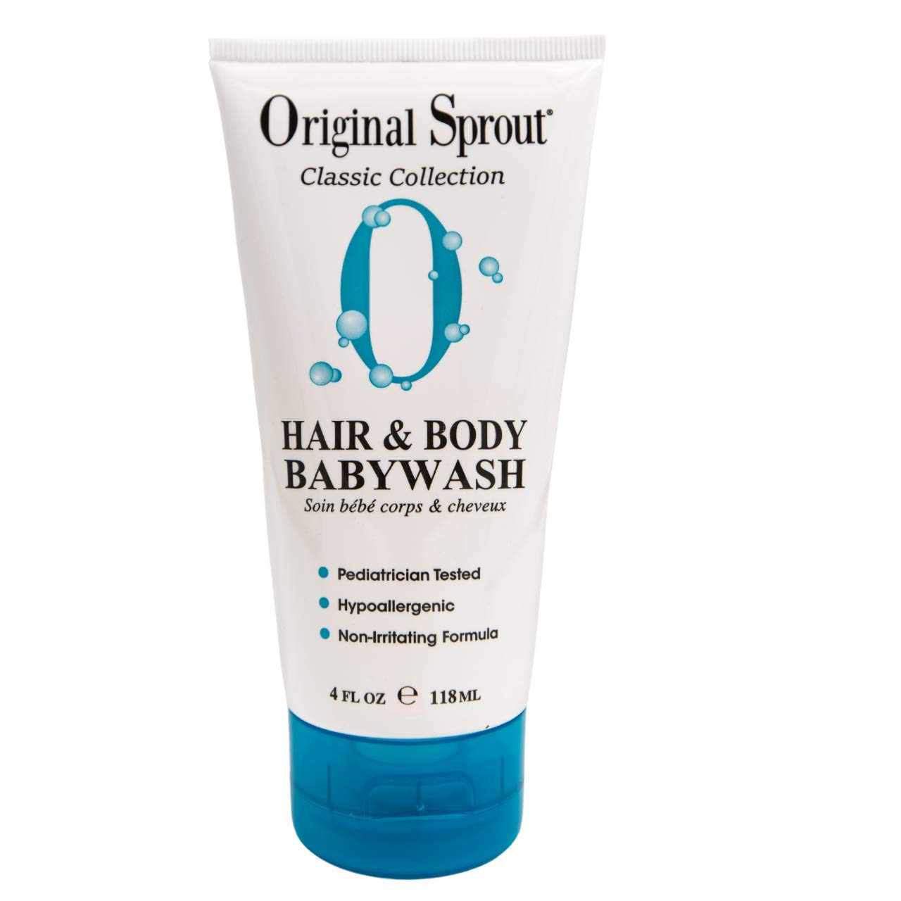 Original Sprout Natural 2-in-1 Baby Shampoo & Body Wash - 4 oz | Organic & Moisturizing for Sensitive Skin | Gentle Cleansing for Newborns, Infants & Toddlers | Perfect for Bath Time & Daily Care