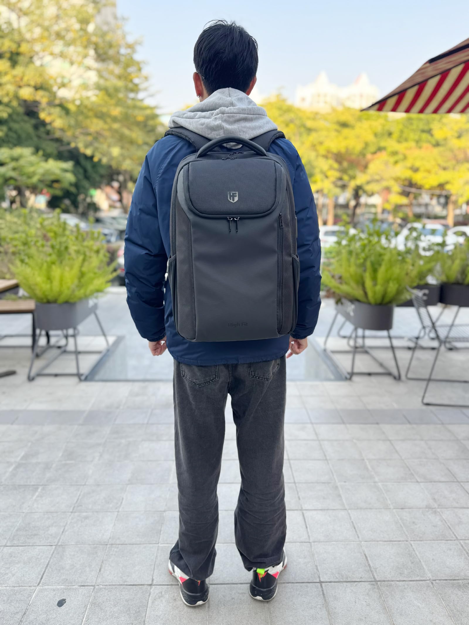 Premium 17.3 Inch Laptop Backpack for Men & Women - Waterproof Business Travel Backpack with USB Charging Port, TSA Approved Airline Carry-On - Perfect for Work, College, Commuting & Business Trips