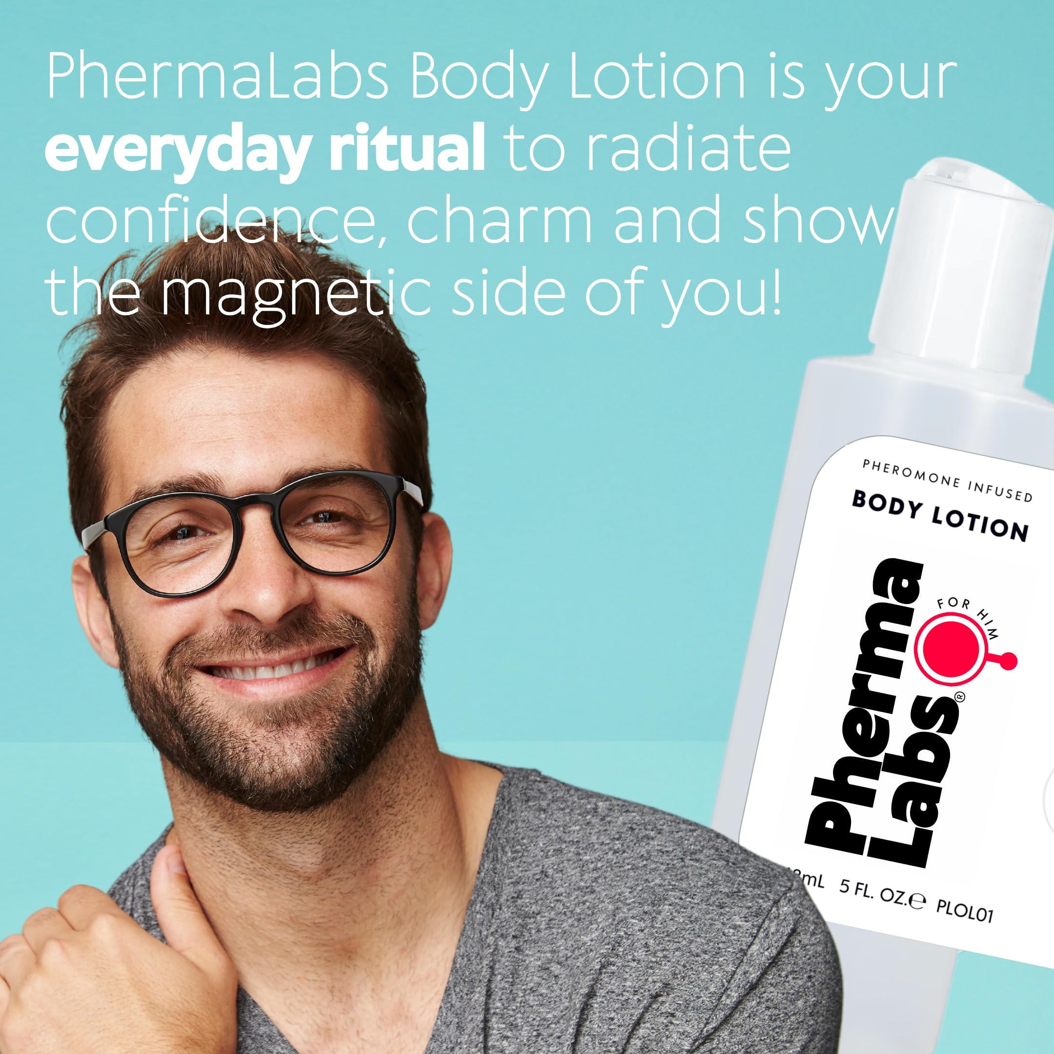 Best Pheromone Infused Body Lotion for Men - 5 fl oz with Maximum Strength Formula - Long Lasting Fresh Scent - Attract Confidence & Romance - Perfect for Dating, Night Out & Special Occasions