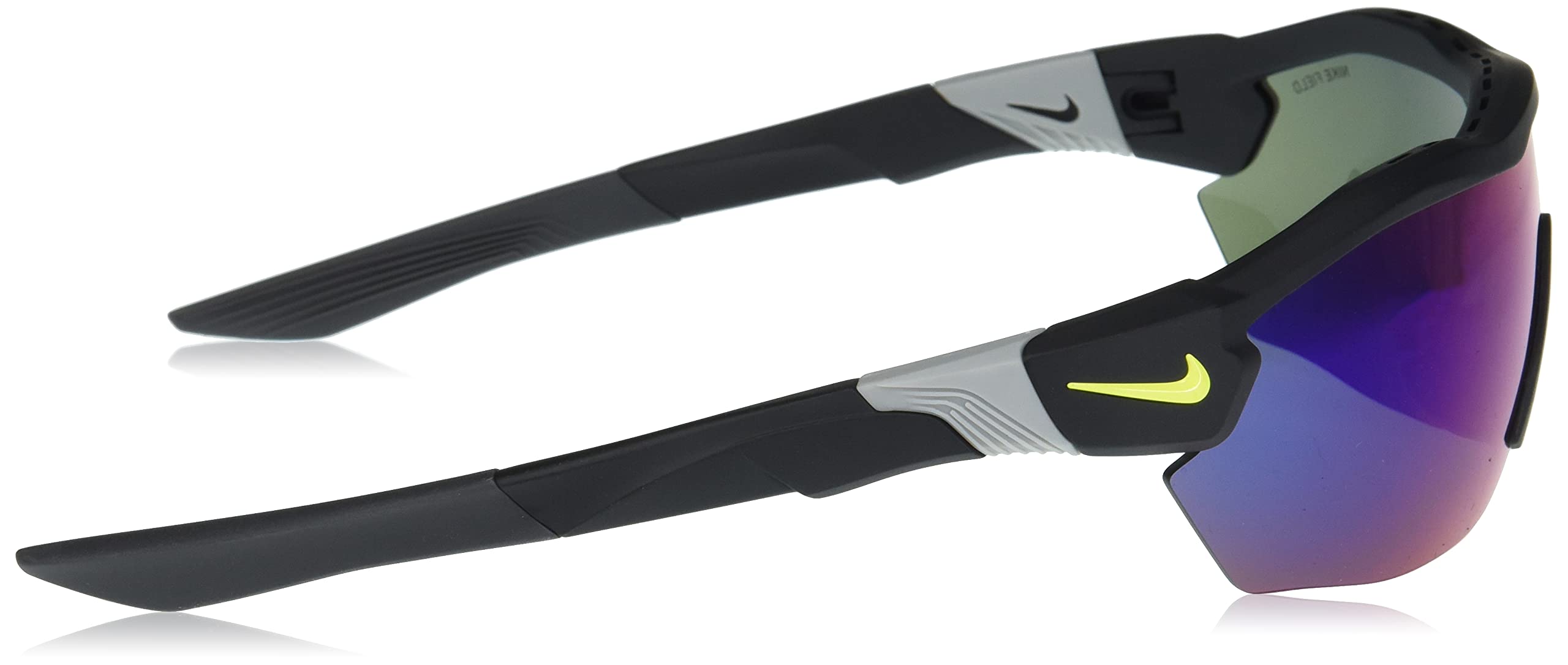 Nike Show X3 Elite L Rectangular Sunglasses for Men & Women - UV Protection Polarized Sports Sunglasses for Running, Cycling & Outdoor Activities
