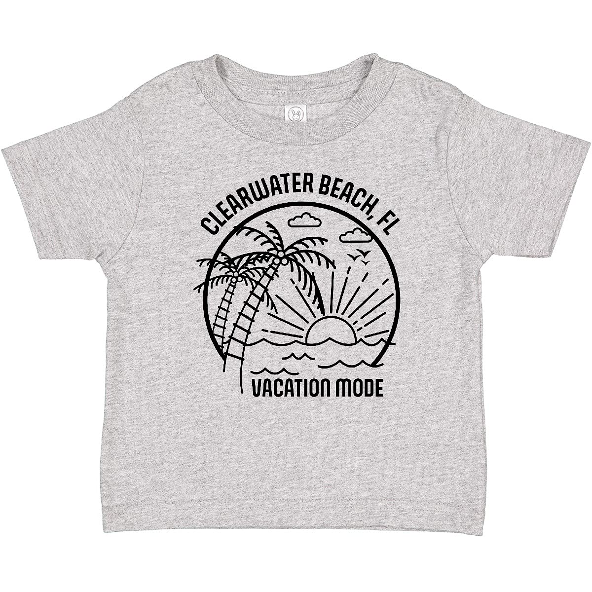 Inktastic Summer Vacation Mode Clearwater Beach Florida Baby T-Shirt - Soft Cotton Cute Graphic Tee for Toddlers & Infants - Perfect for Beach Trips, Family Vacations & Casual Outings